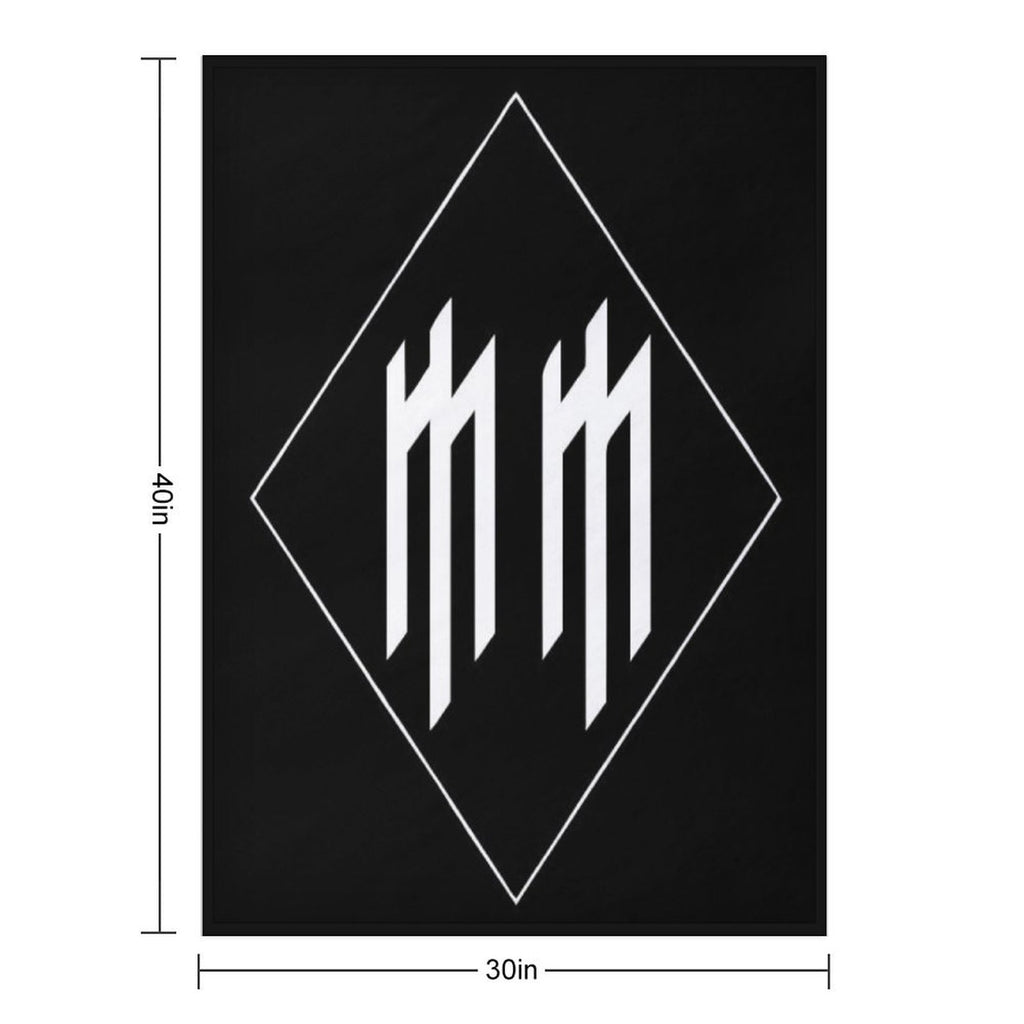 MM Logo Anti-pilling Throw Blanket