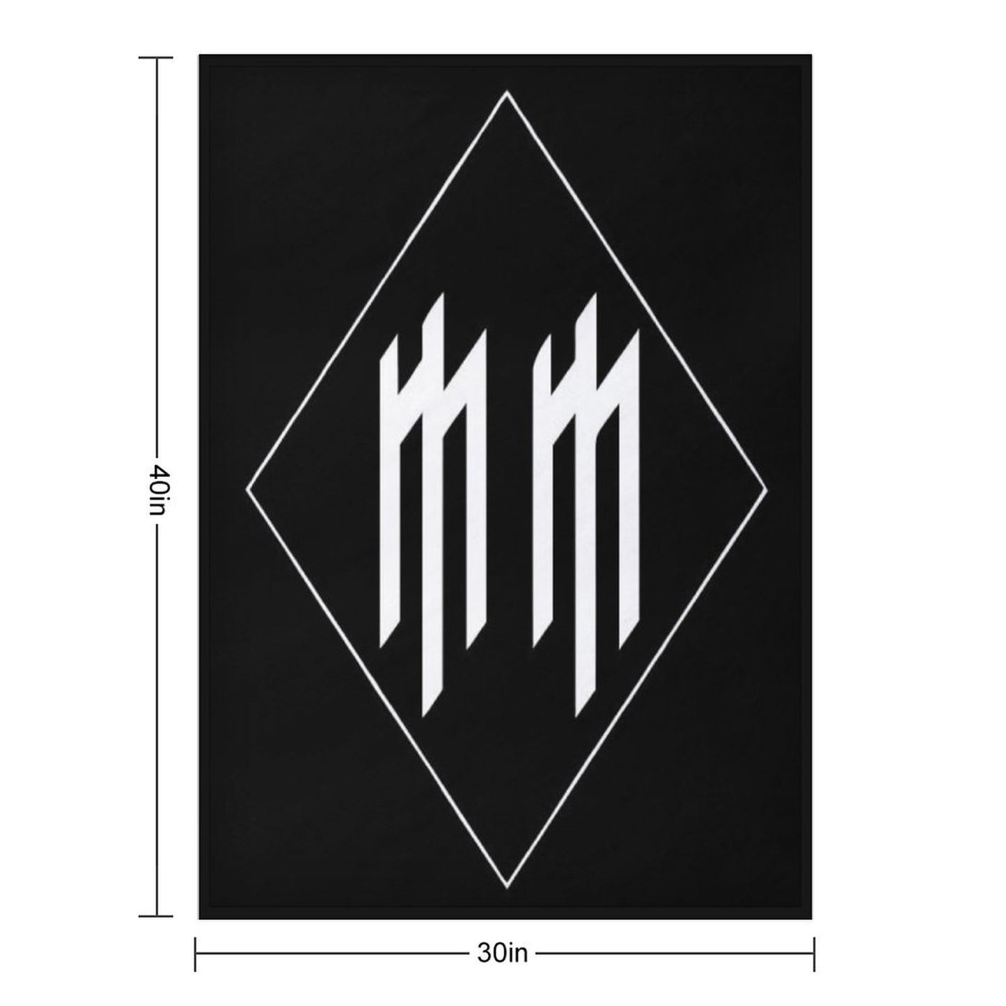 MM Logo Anti-pilling Throw Blanket