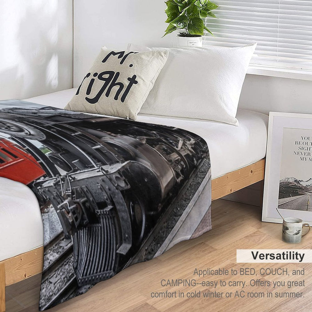 Strasburg Locomotive Anti-pilling Throw Blanket
