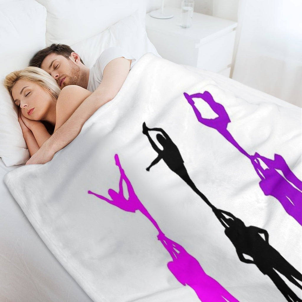 Cheerleading Velvety-soft Throw Blanket