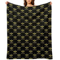 Funny Naked And Afraid TV Show Fan Gift Sustainable Throw Blanket
