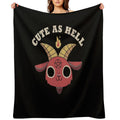 Cute As Hell Travel-friendly Throw Blanket