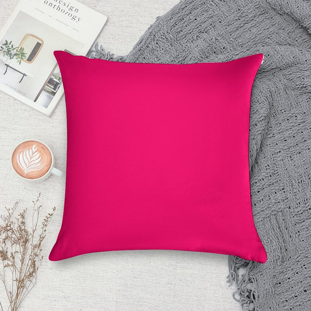 Super Bright Fluorescent Pink Neon Soft Warmth Comfort Throw Pillow