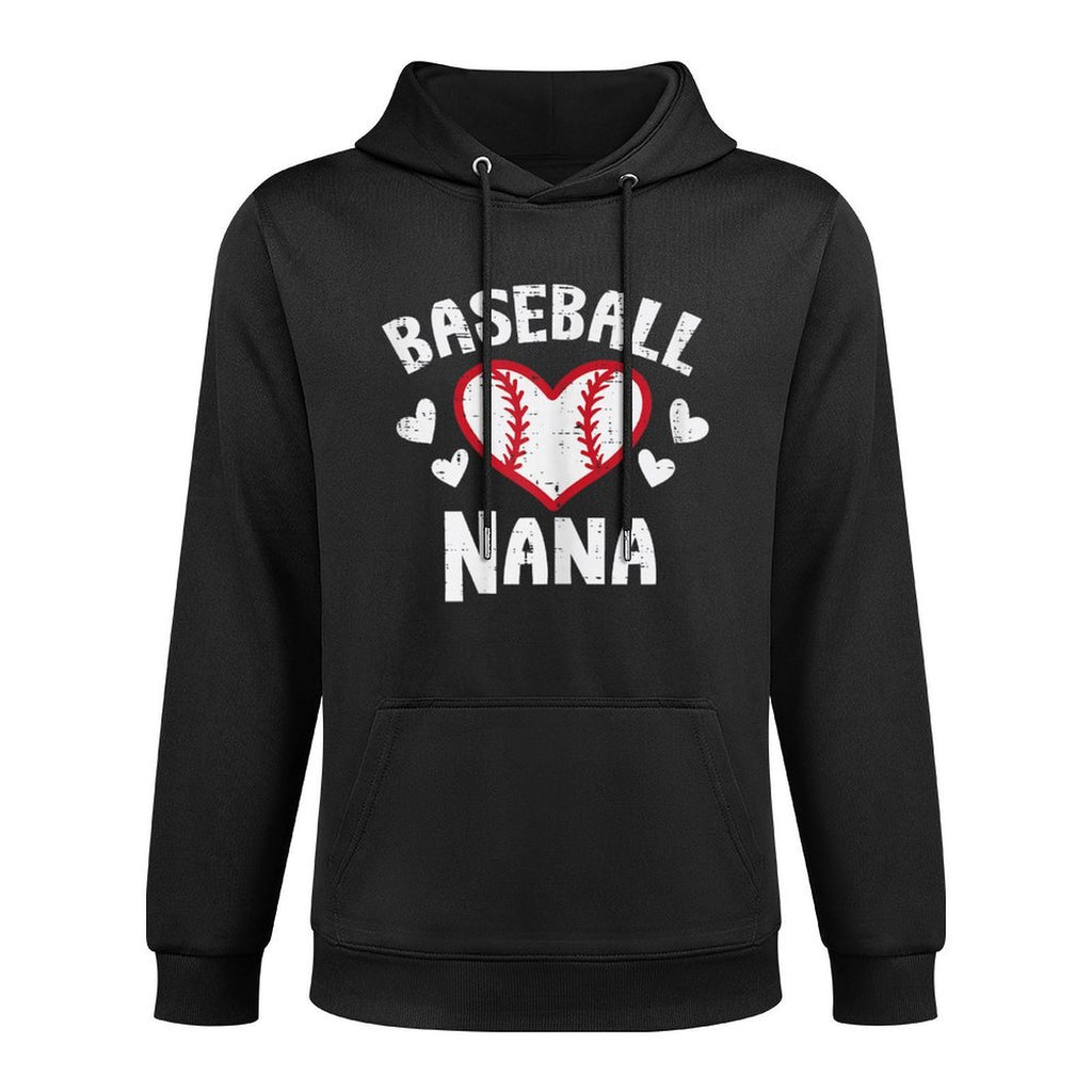 Baseball Nana Heart Family Matching Grandma Mimi Women Unisex Design Hoodie