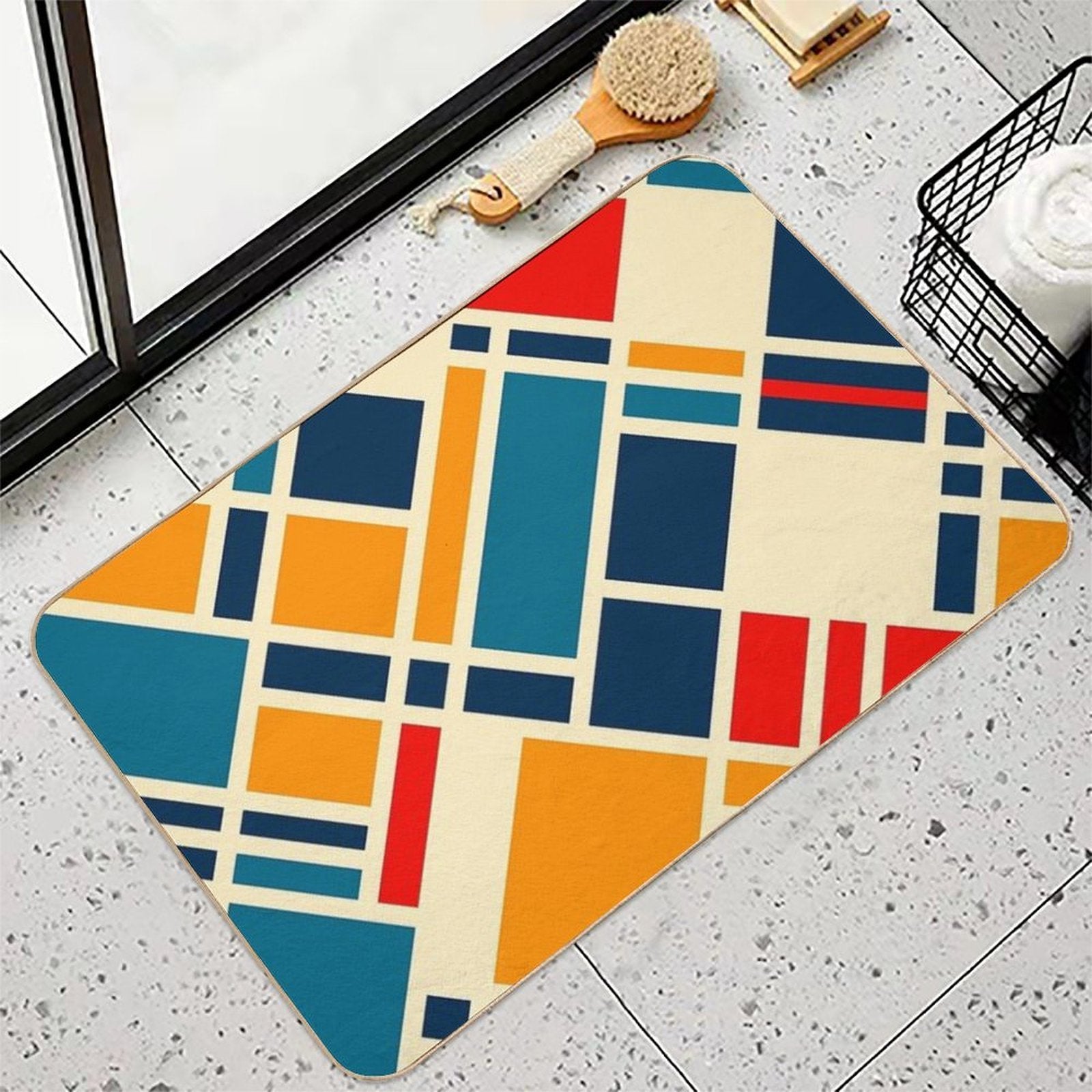 Colourful  High-Traffic Bath Mat