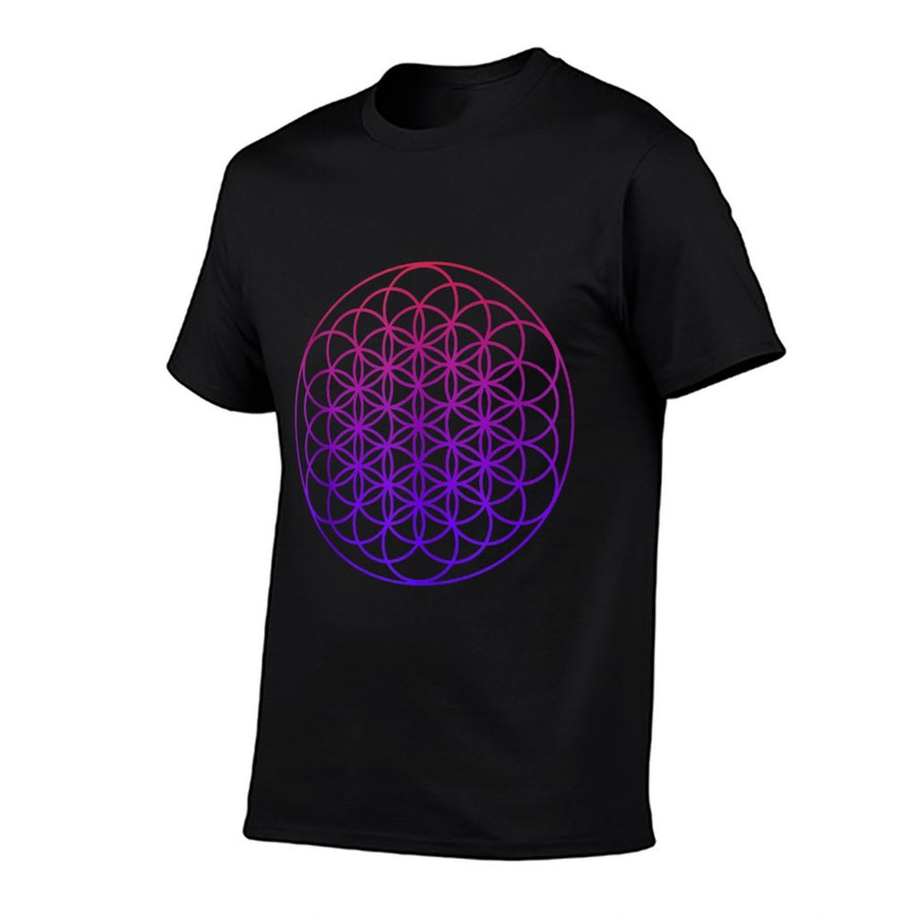 Sacred Geometry - Geometric Repeating Circles  Lightweight T-Shirt
