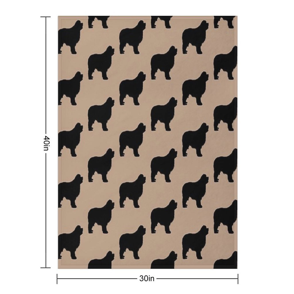 Newfie Love Is Big Love Eco-conscious Throw Blanket