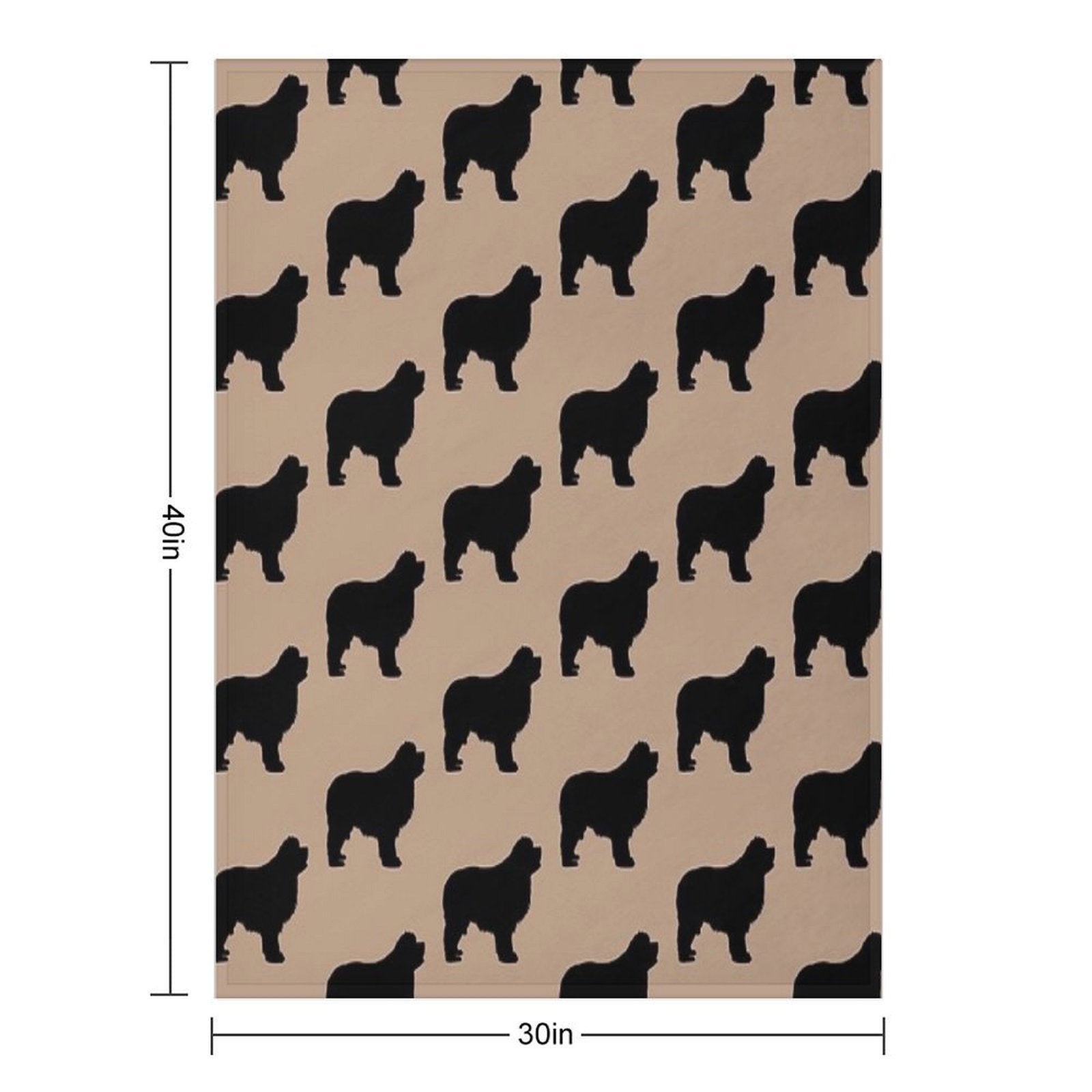 Newfie Love Is Big Love Eco-conscious Throw Blanket