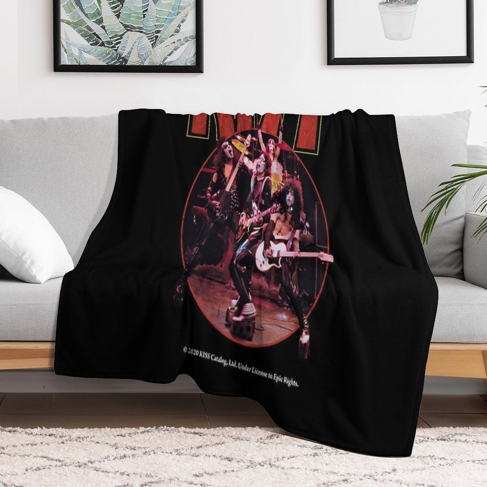 Kiss Band All-season Throw Blanket