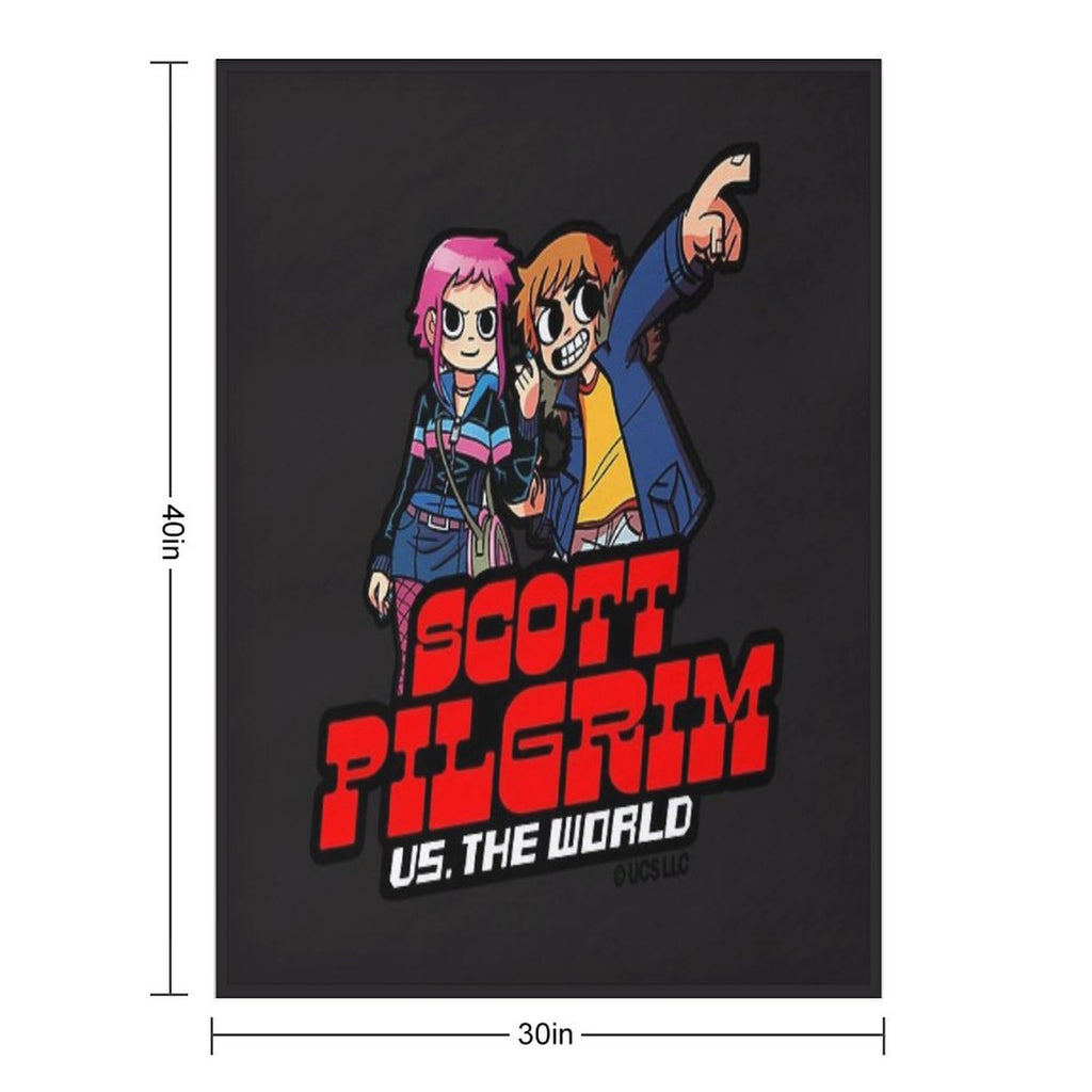 Scott Pilgrim Vs The World Cartoonish. Birthday Party Gifts. Officially Licensed Merch. All-season Throw Blanket