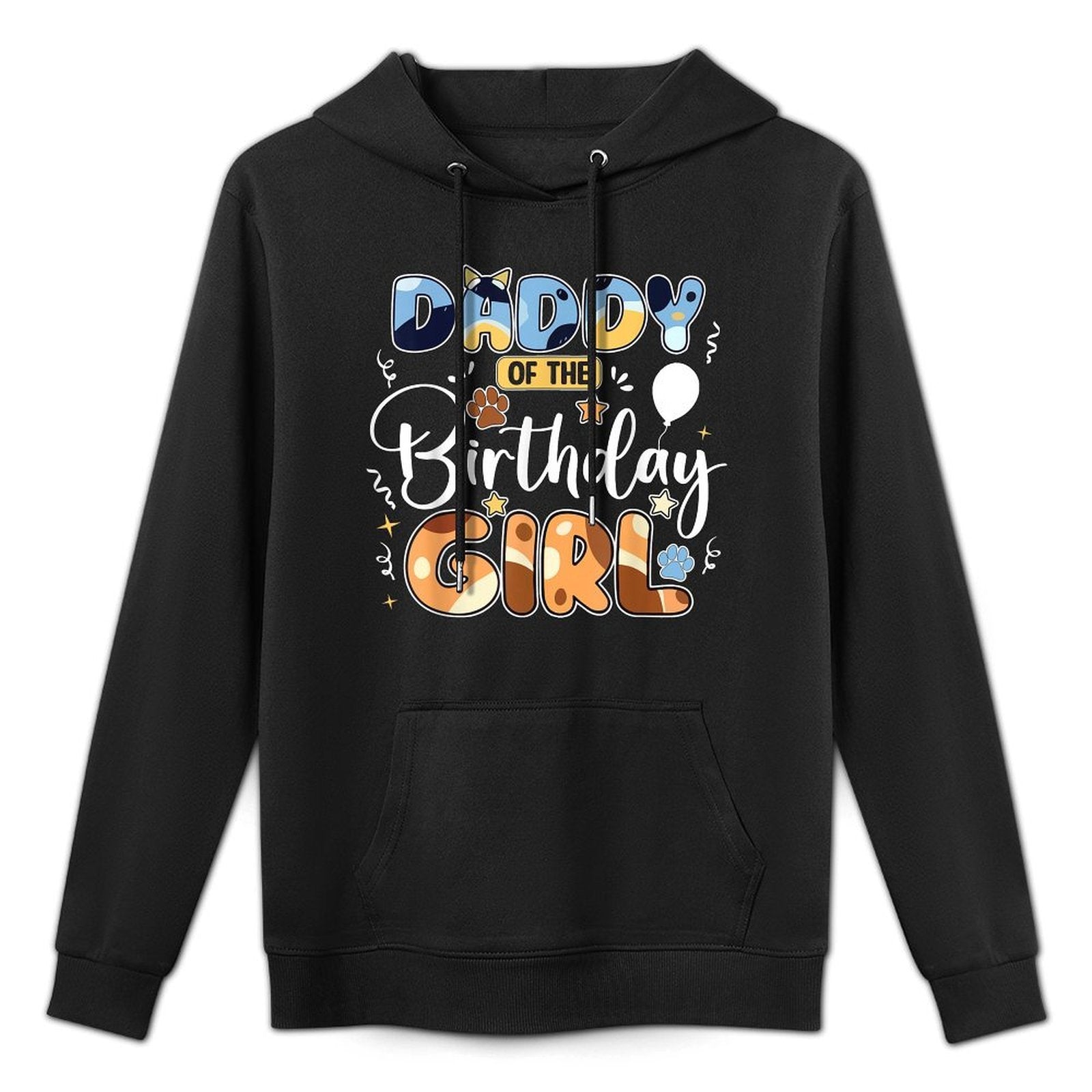 Daddy Mommy Of The Birthday Girl Blue Dog Family Matching Durable Construction Hoodie