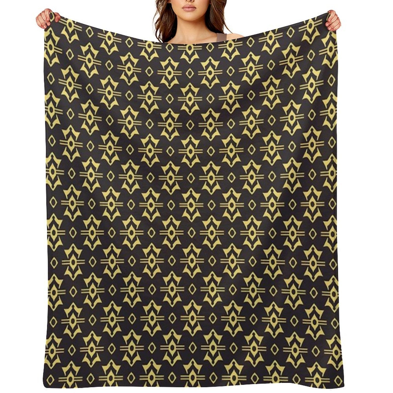 Repeating Pattern Comfort Throw Blanket