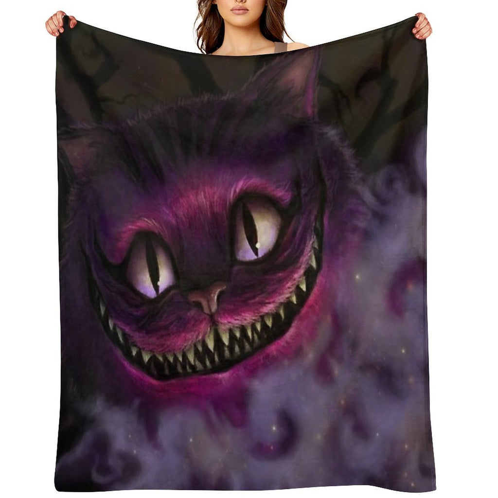 Cheshire Cat Lightweight Throw Blanket