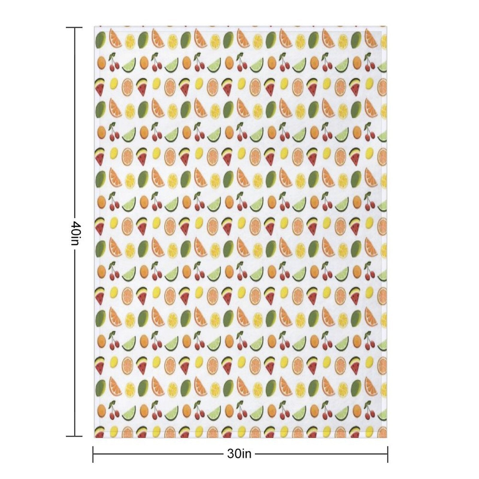 Fresh Fruit, Hand Drawn Fruit, Summer Fruit, Fruit All over Print Comfort Throw Blanket