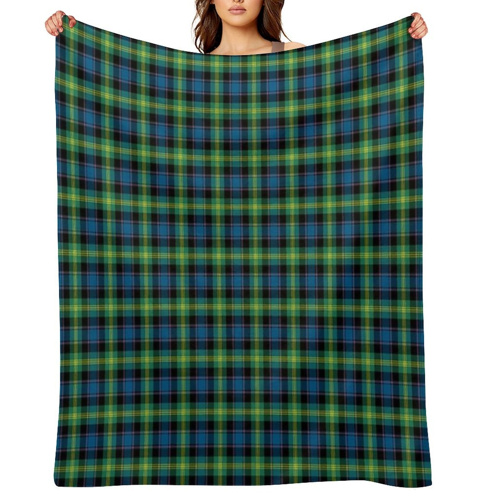 Clan Watson Tartan Eco-conscious Throw Blanket