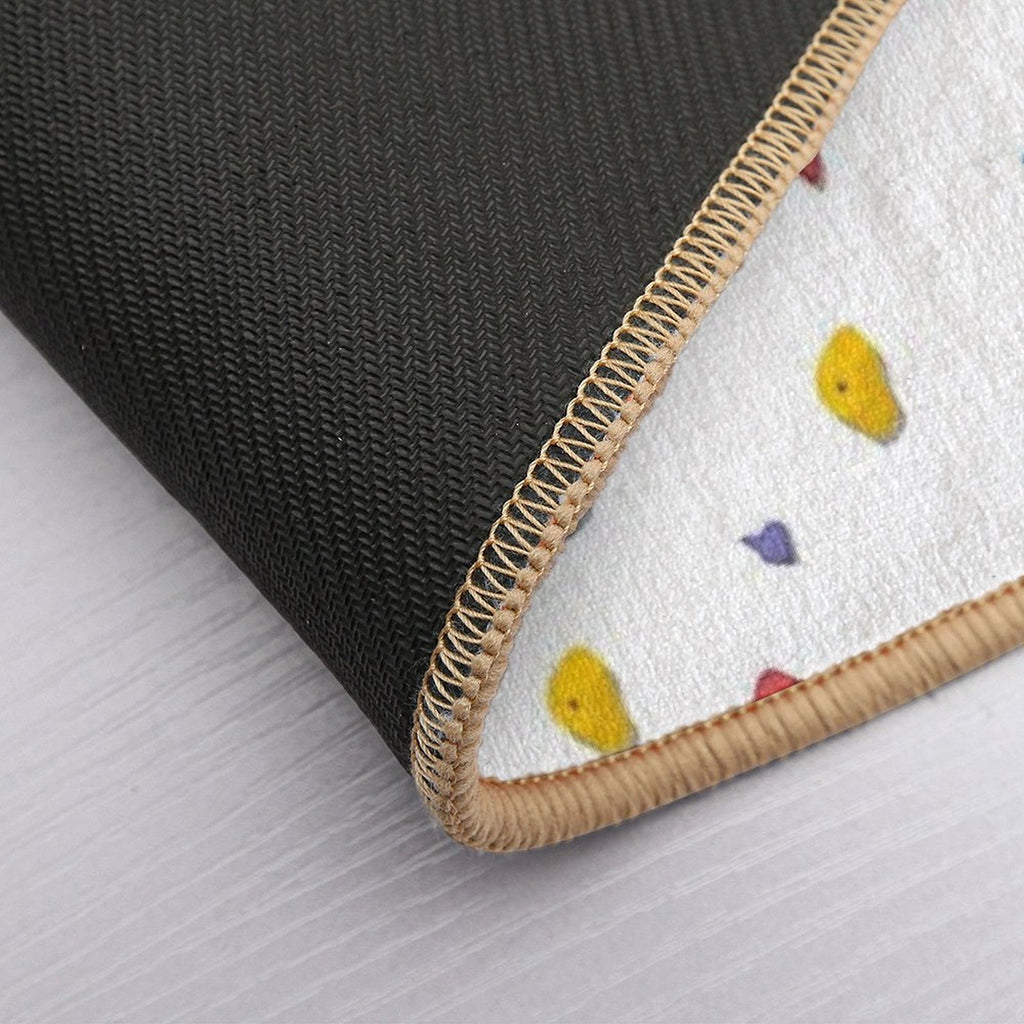 Rock Climbing Boulder Hold Pattern  Fade-Resistant Bath Mat