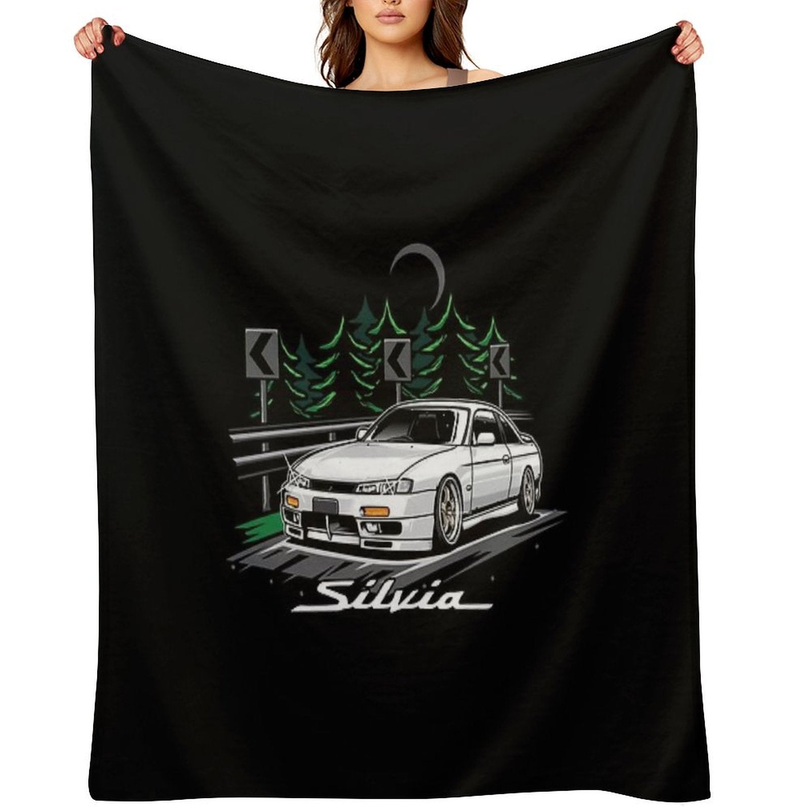 Silvia S14 Kouki Anti-pilling Throw Blanket