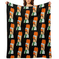 Beaker Comic Portrait (version 23 -  No Background) Easy Care Throw Blanket