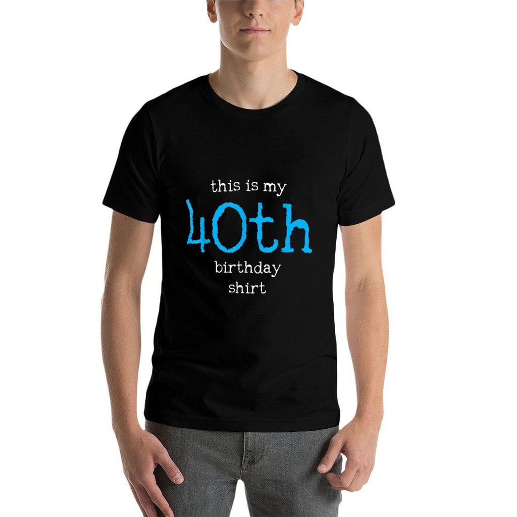 40th Birthday  Oversized Silhouette T-Shirt