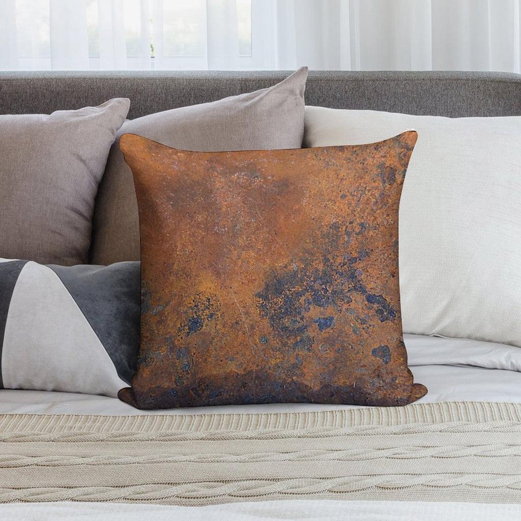 Rust Soft Shrink-Resistant Throw Pillow