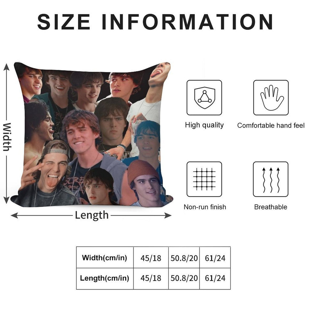 Charlie Gillespie Collage Soft Skin-Friendly Throw Pillow