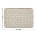Diamonds Dots in Tan  Fade-Resistant Bath Mat