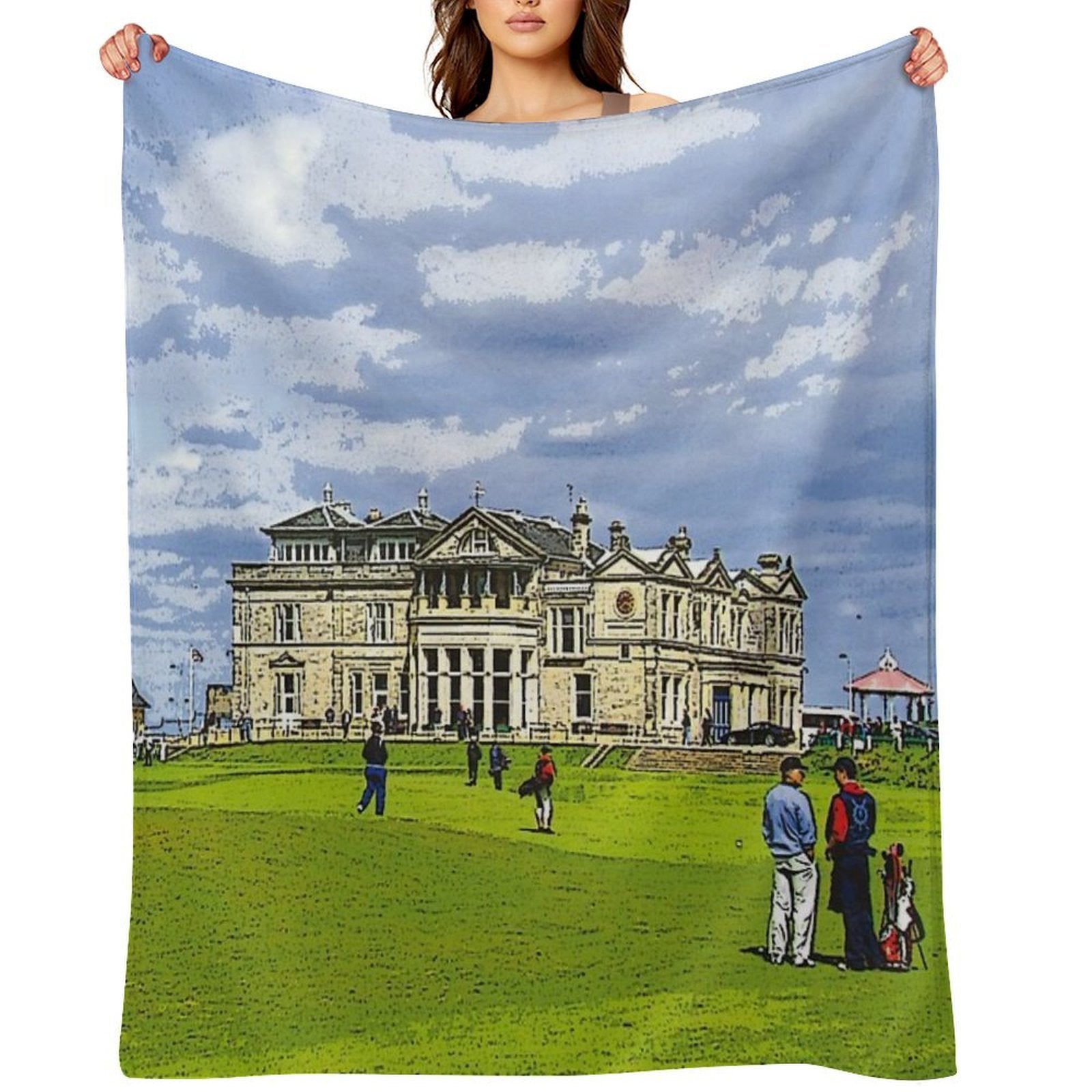 St Andrews Scotland All-season Throw Blanket