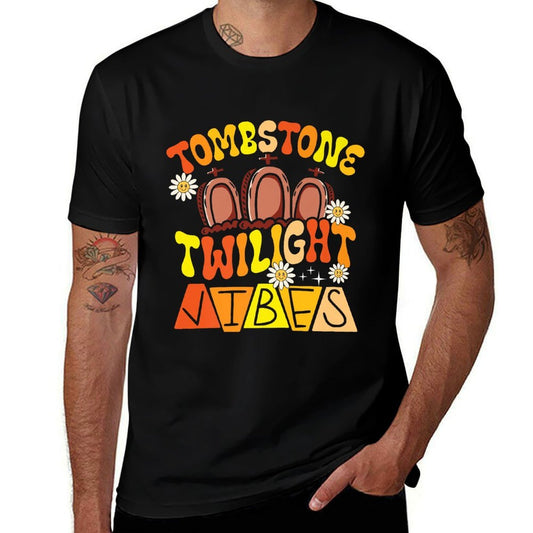 Tombstone Twilight Vibes Hippie Halloween Costume Premium  Summer-ready Fabric T-Shirt