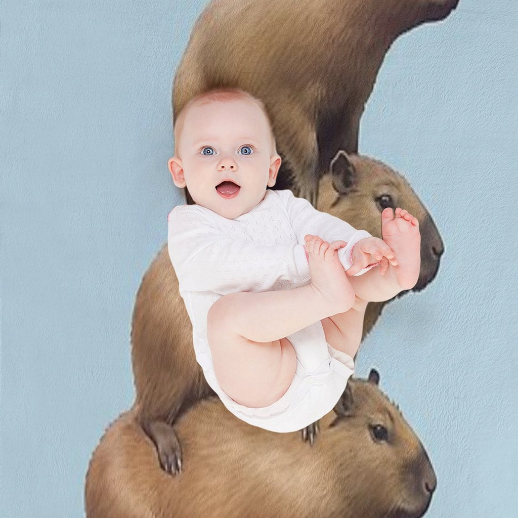 Capybara  Capybara Quick-dry Throw Blanket