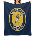 Best of Brwer of Milwaukees Logo Quick-dry Throw Blanket