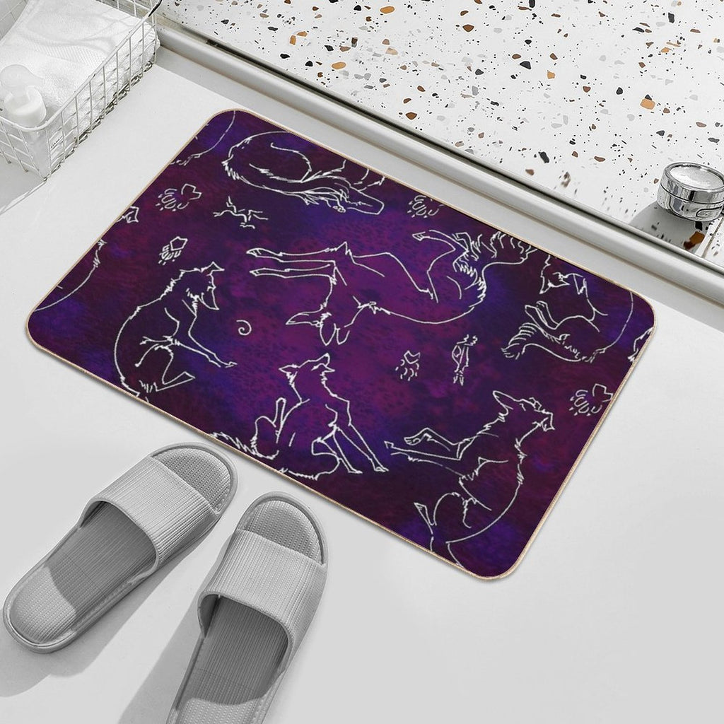 Noodle Doodle Nebula  Easy Maintenance Bath Mat