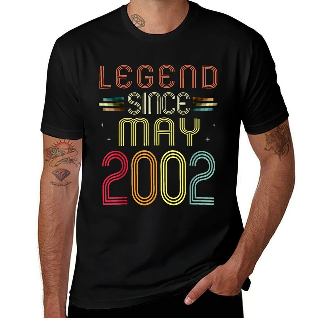 21 Years Old Gifts - Legend Since May 2002 21st Birthday  Versatile T-Shirt