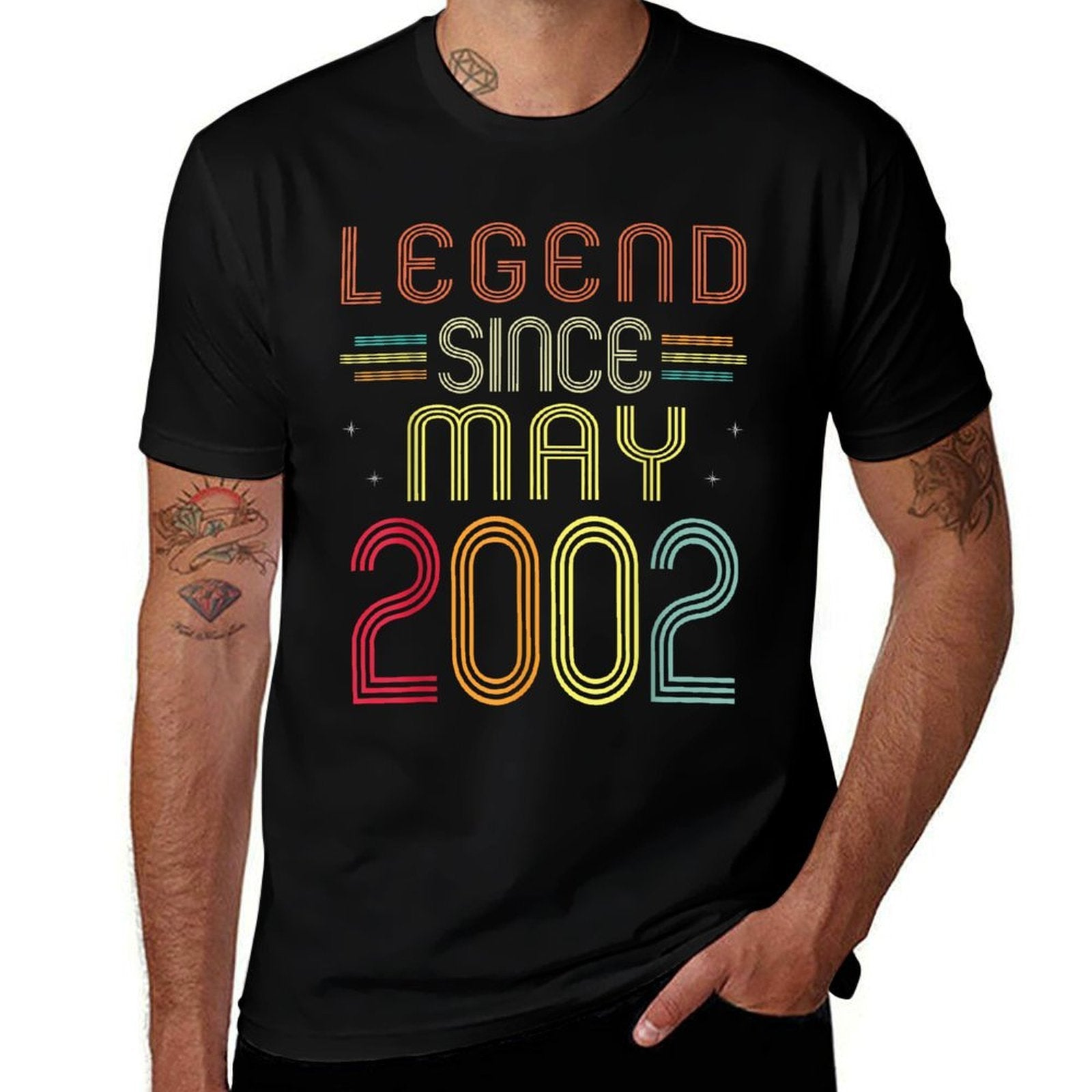 21 Years Old Gifts - Legend Since May 2002 21st Birthday  Versatile T-Shirt