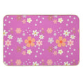 Wallpaper Frenzy Flower Power  Multi-Purpose Bath Mat