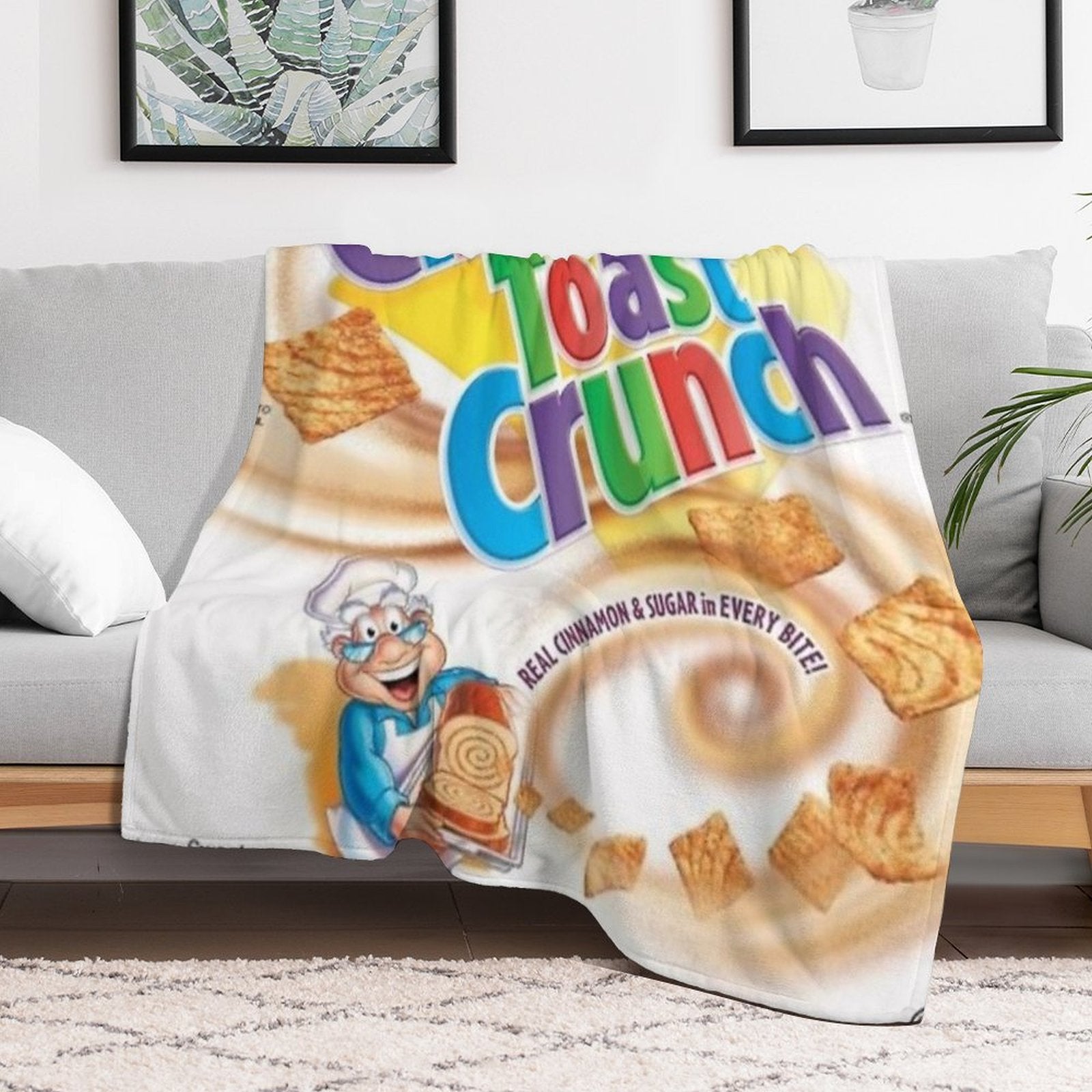 Cinnamon Toast Crunch Quick-dry Throw Blanket