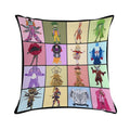 Masked Singer Season 4 - Hand Drawn Soft Skin-Friendly Throw Pillow