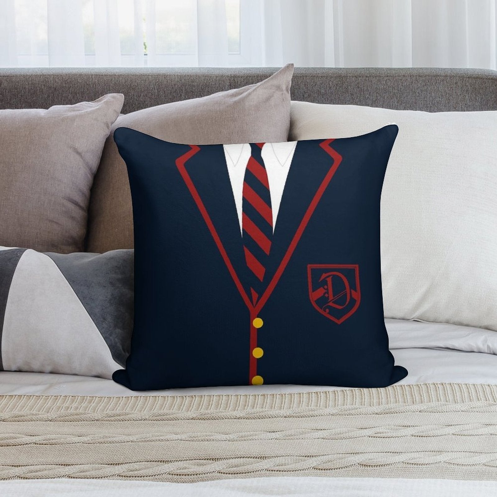 Dalton Academy's The Warblers Soft Hidden Zipper Throw Pillow