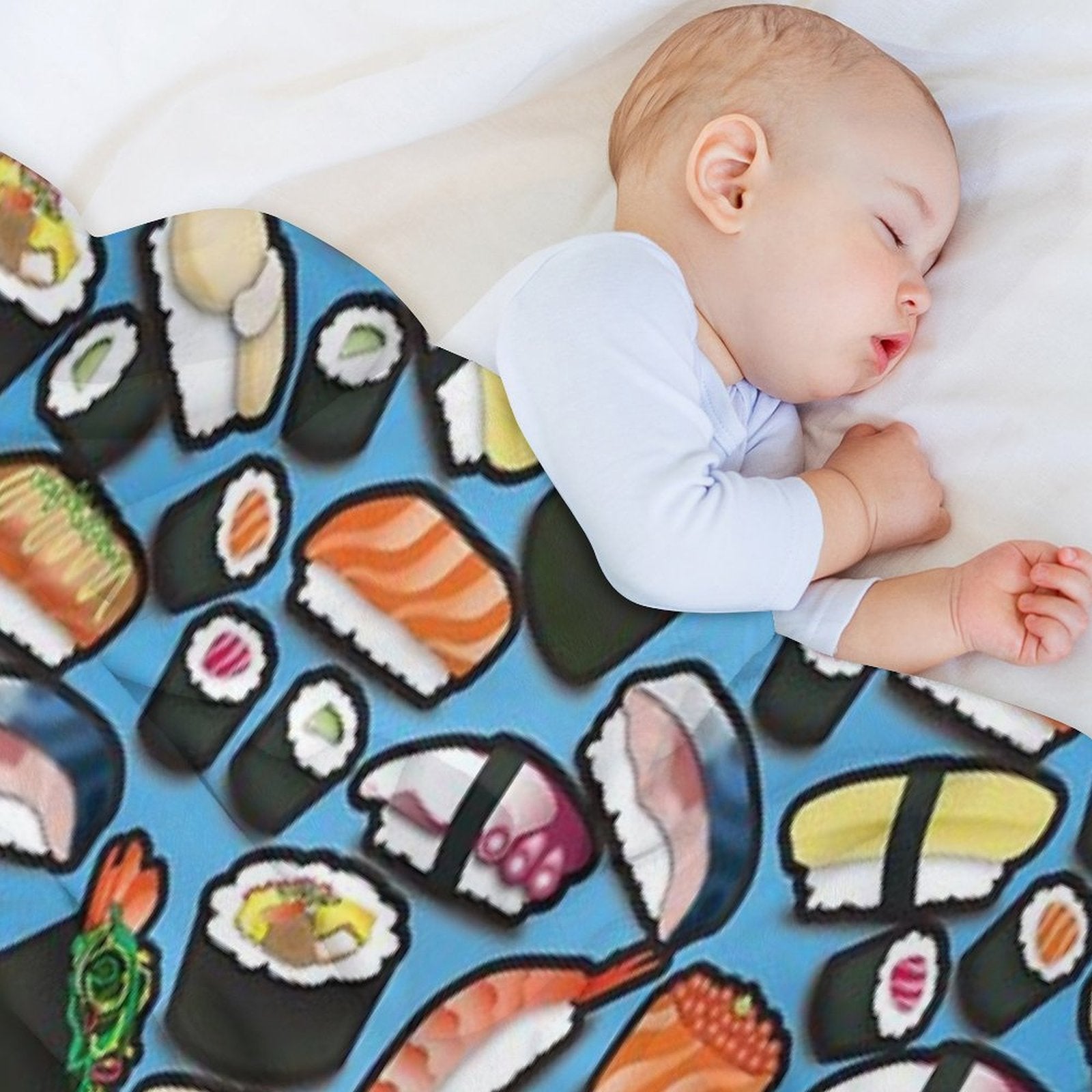 Blue Sushi All-season Throw Blanket