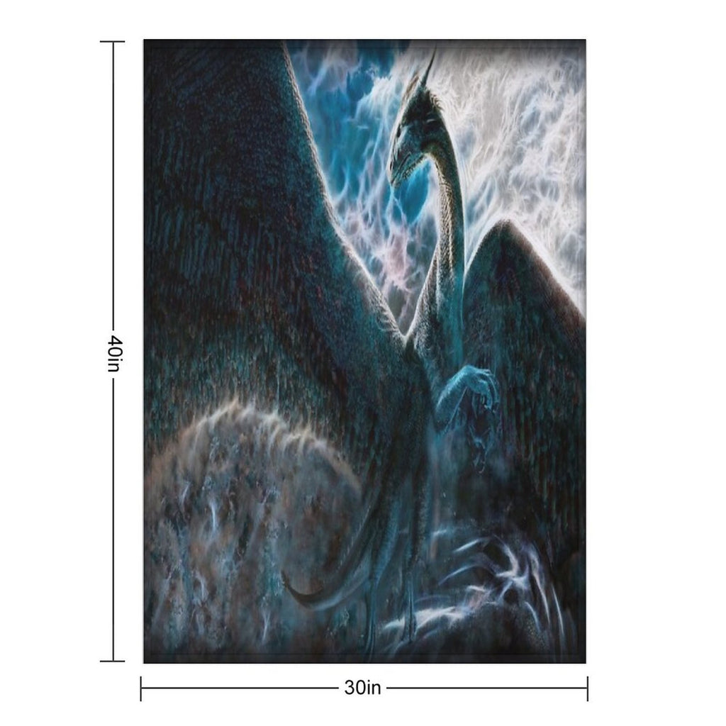 Saphira The Dragon From The Hit Eragon Movie Durable Throw Blanket