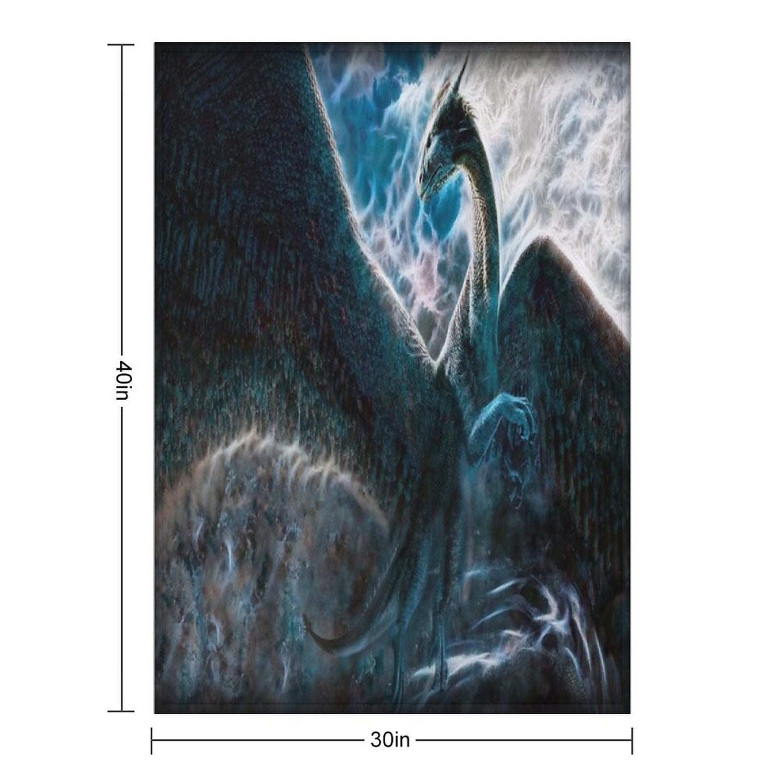 Saphira The Dragon From The Hit Eragon Movie Durable Throw Blanket