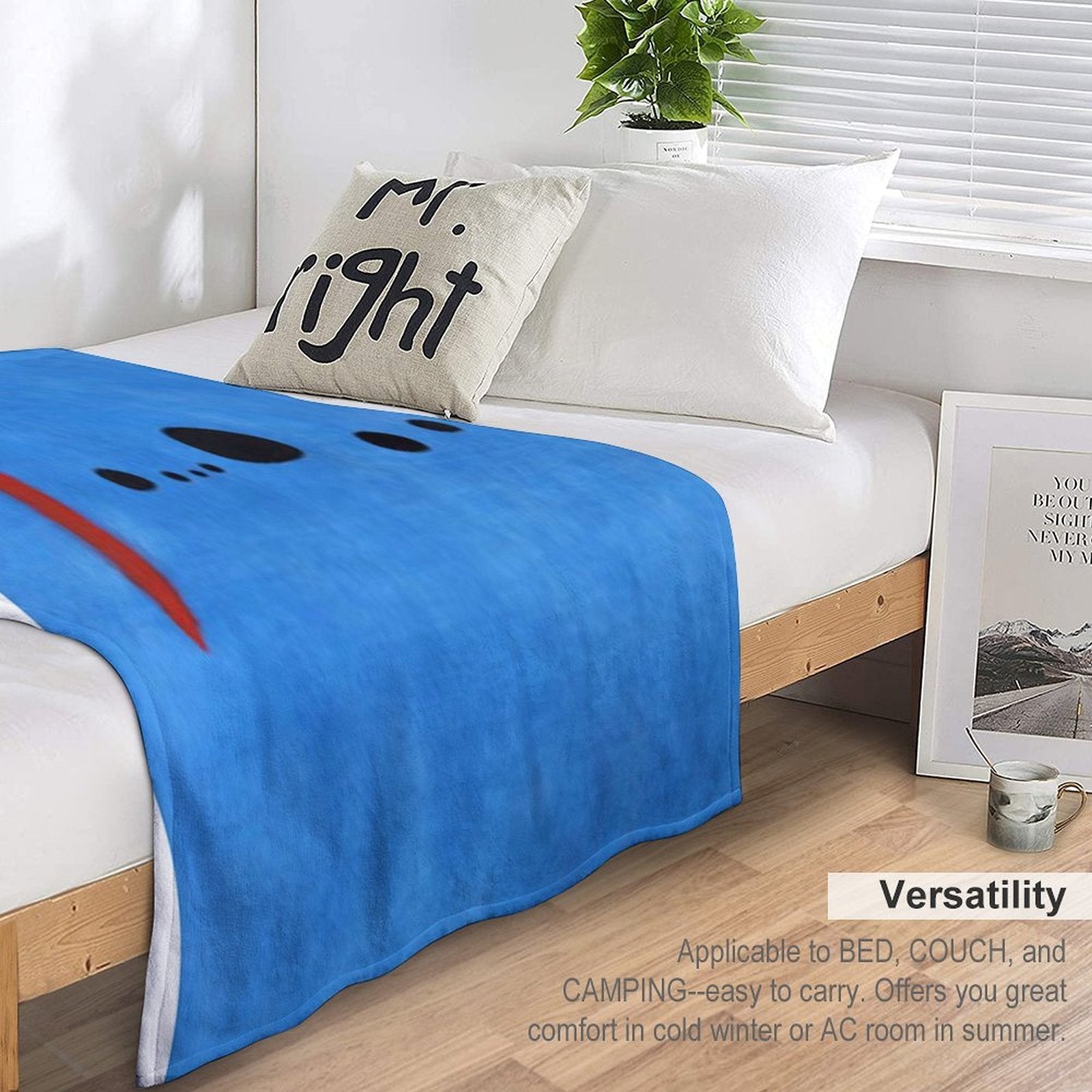 Joan Miro Blue 2 Plush Throw Blanket