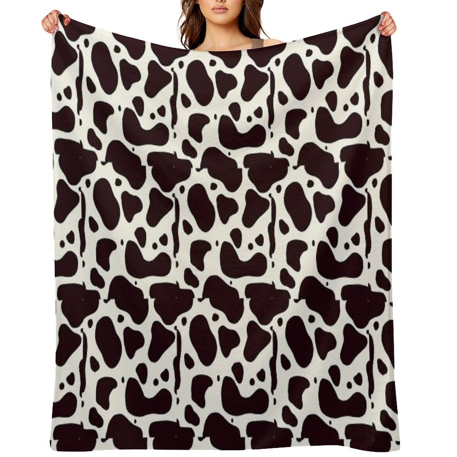 Cow Print Lightweight Throw Blanket