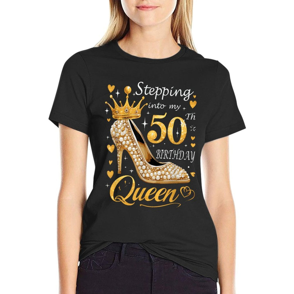 50 Year Old High Heels Stepping Into My 50th Birthday  Relaxed-fit T-Shirt