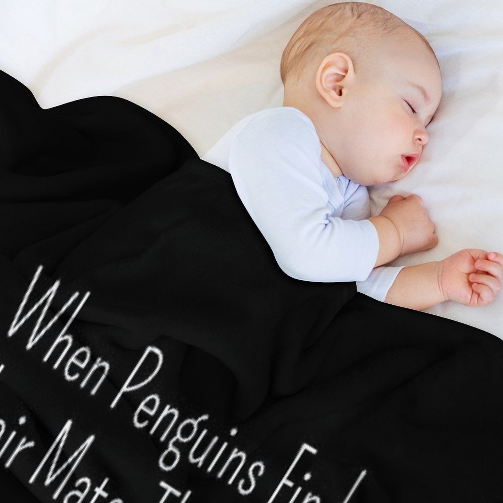 When Penguins Find Their Mate They Stay Together Forever You Are My Penguin Quick-dry Throw Blanket