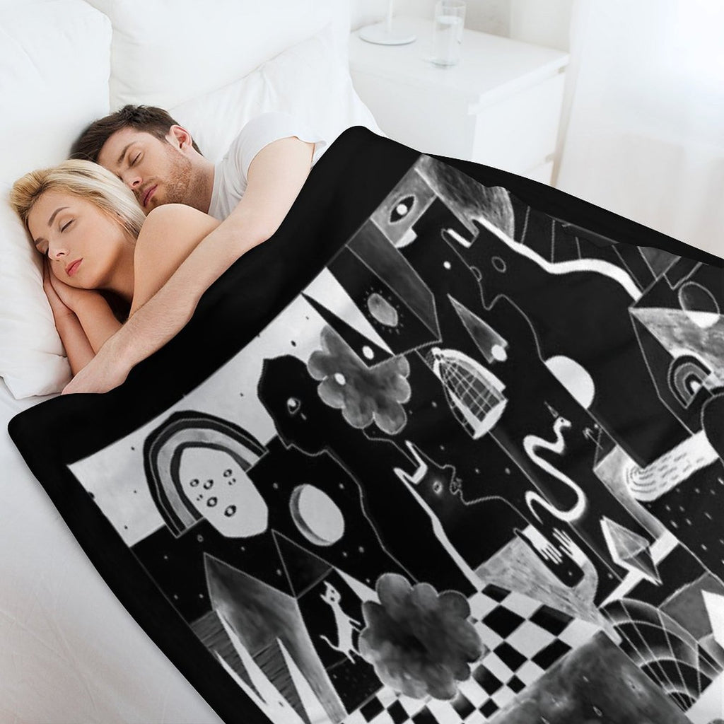 DON'T TOUCH ME Shrink-resistant Throw Blanket