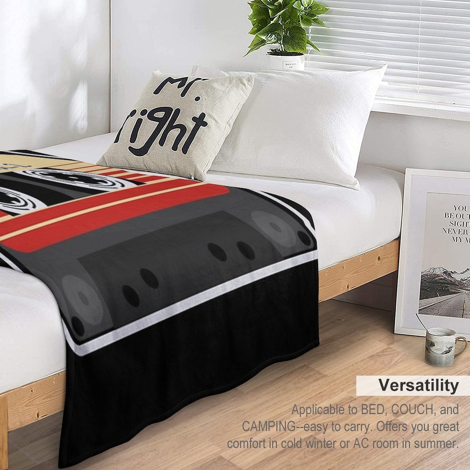 Awesome, Mixtape Vol 2, Cassette, Retro, Versatility Throw Blanket
