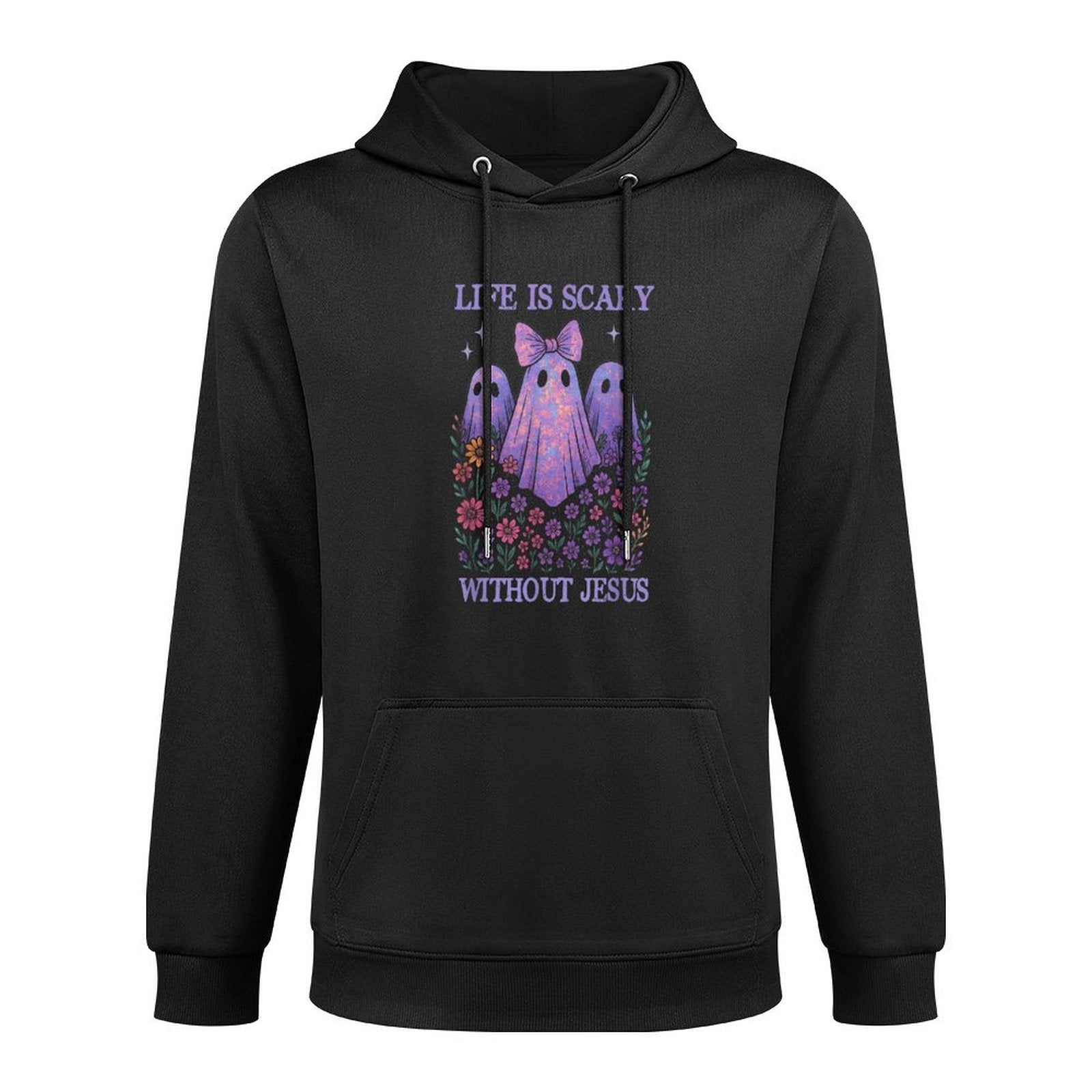 Spooky Life Is Scary Without Jesus Christian Halloween Colorfast Hoodie