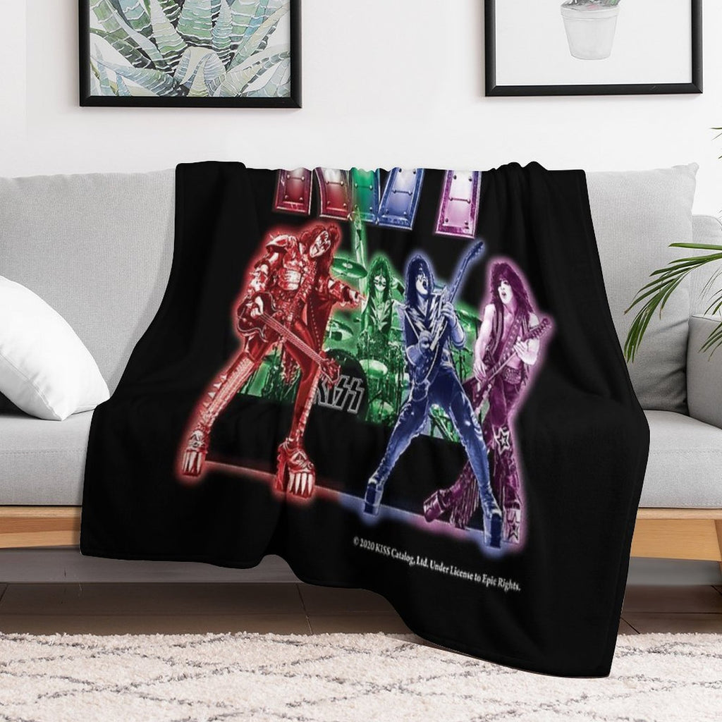 KISS Band Machine-washable Throw Blanket