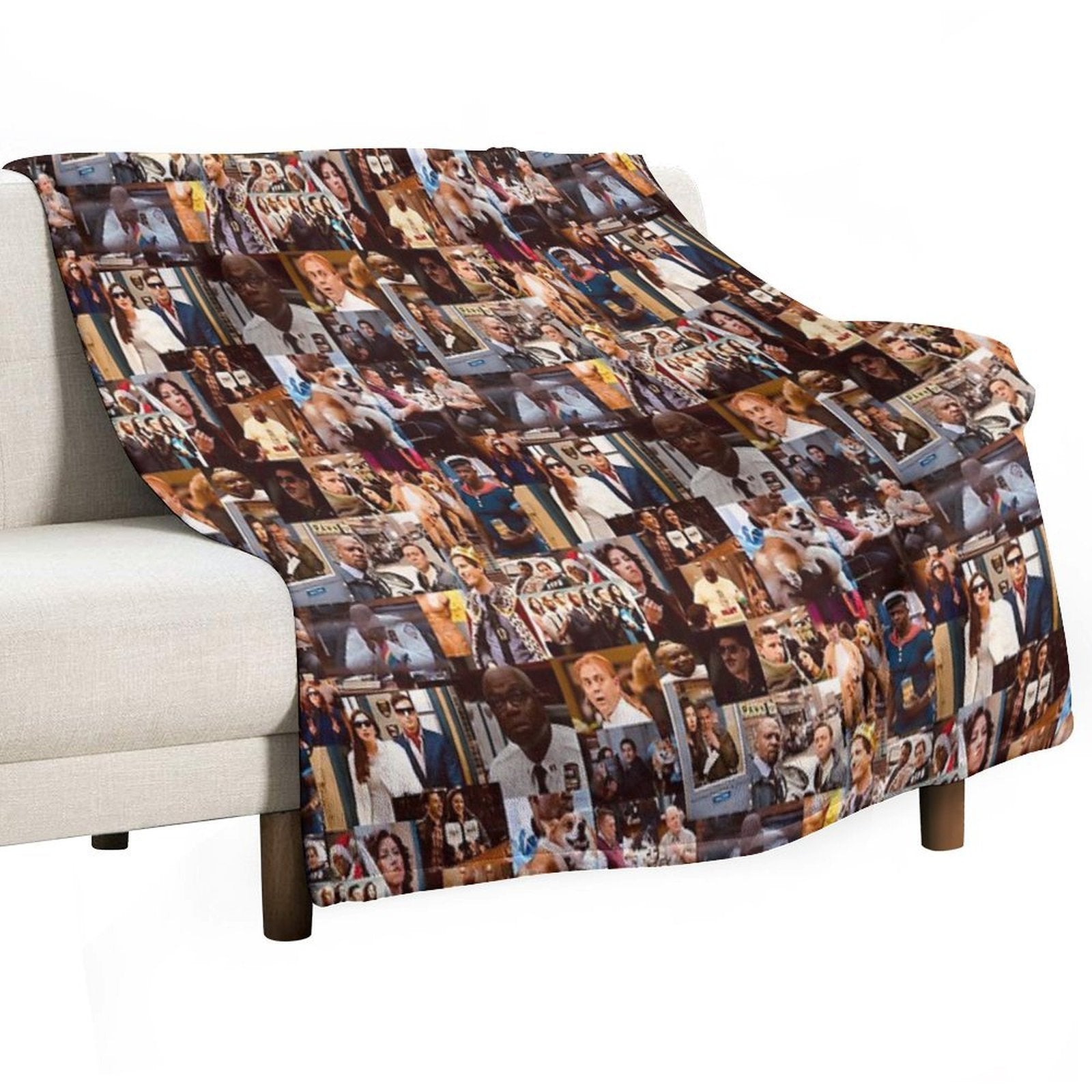 Brooklyn Nine Nine Collage Plush Throw Blanket