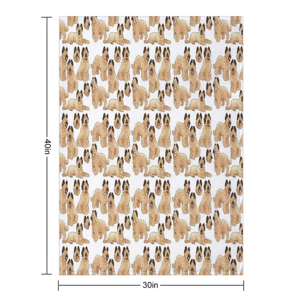 Briard Dog Pattern Durable Throw Blanket